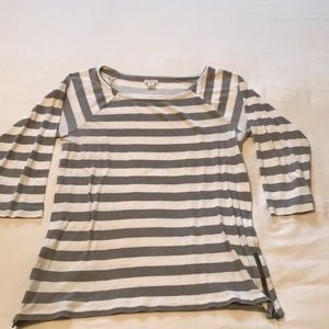 J Crew 3/4 length top